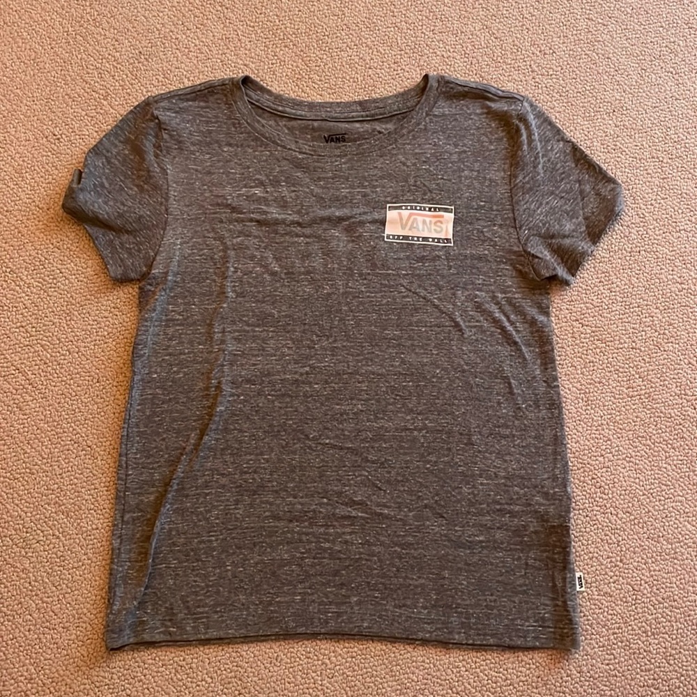 Cute vans gray T-shirt